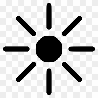 Computer Icons Scalable Vector Graphics Clip Art Image - Little Sun Black And White - Png Download