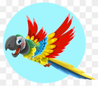 Free To Use & Public Domain Parrot Clip Art - Zoo Parrot Clipart - Png Download