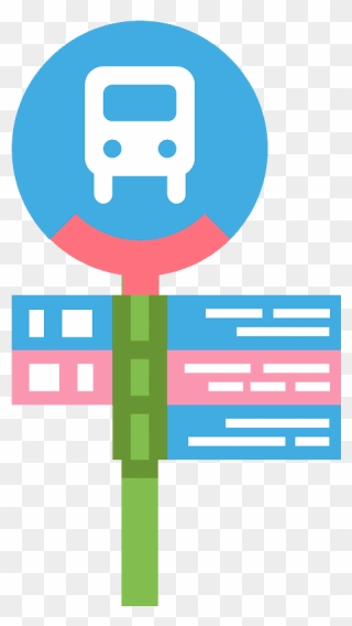 Bus Stop Emoji Clipart - Emoji Bus Stop - Png Download