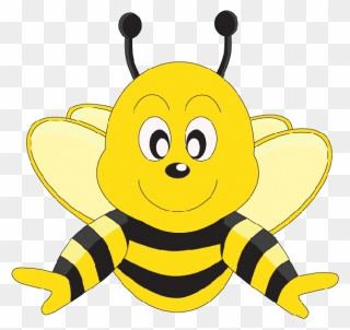 Bee Clip Art Clear Background - Transparent Background Bumble Bee Bee Clipart - Png Download