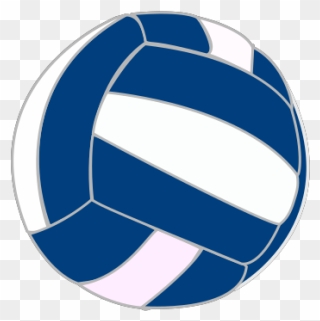 Volley Ball Svg Clip Arts - Volleyball Transparent Blue And White - Png Download