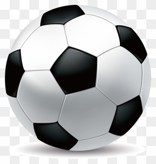 Football Player Football Team - Football White And Black Clipart