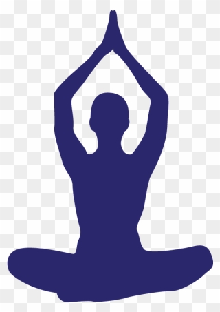 Yoga Silhouette Clip Art - Yoga Logo - Png Download