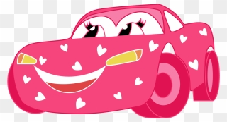 Clip Art Pink Car - Png Download