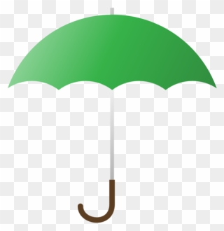 Umbrella Clip File - Green Umbrella Clipart - Png Download