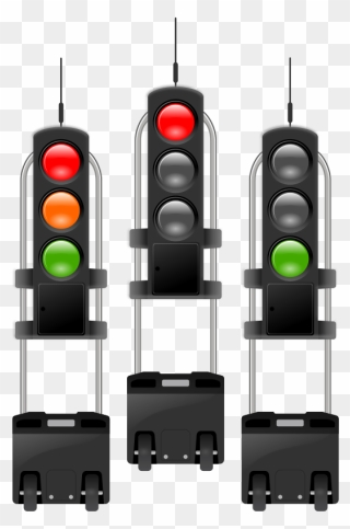 Free Clip Art "mobile Traffic-lights Threesome - Traffic Light Mobile - Png Download