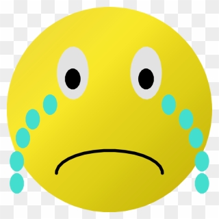 Crying Emoji Clipart Face - Clipart Sad Smiley Face - Png Download