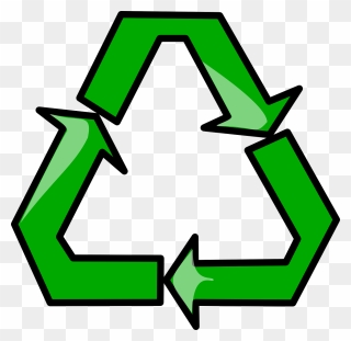 Recycling Sign Symbol Clip Art - Symbols Clipart - Png Download