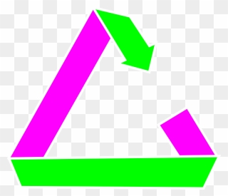 Recycle Sighn - Geri Dönüşüm Işaretinin Çizimi Clipart