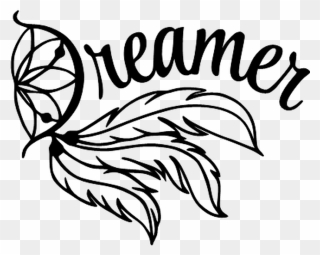 Dreamer - Easy Dream Catcher Coloring Pages Clipart
