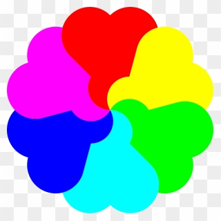 Flowerheart Spectrum Colors - Clip Art Colors - Png Download