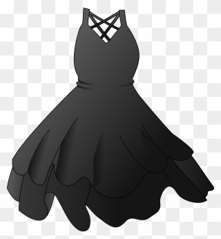 Little Black Dress Wedding Dress Clothing Clip Art - Little Black Dress Clip Art - Png Download