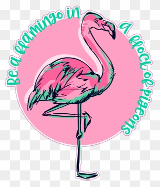 Flamingos Clip Art Illustration Drawing Vector Graphics - Розовый Фламинго Лого - Png Download