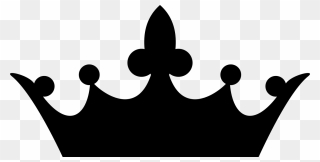 Silhouette Crown Clip Art - Black Crown Transparent Background - Png Download