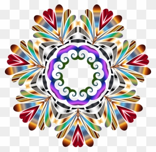 Flower,symmetry,graphic Design - Png Clipart Design Peacock Transparent Png