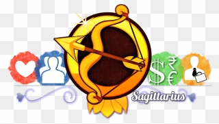 Sagittarius Clipart Cool - Logo Sagitarius - Png Download