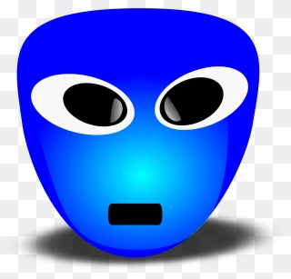 Free 3d Extra Terrestrial Smiley Face Clipart Illustration - Transparent Blue Smiley Faces - Png Download