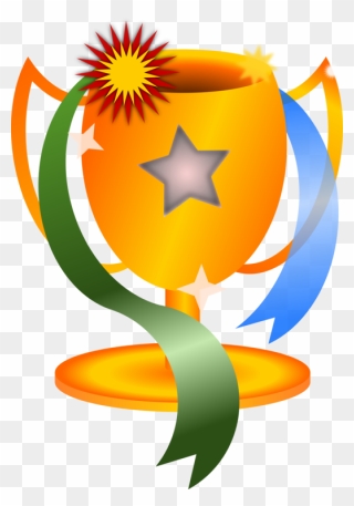 Computer Wallpaper,plant,flower - Trophy With Medal Clipart - Png Download