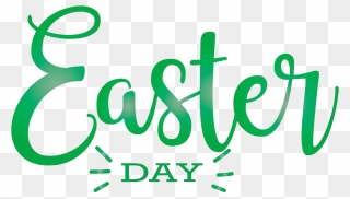 Happy Easter Logo Png Transparent Picture - Calligraphy Clipart