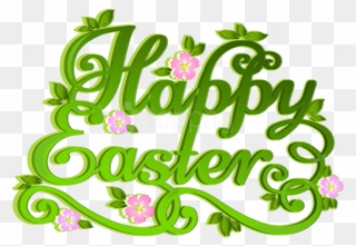 Free Png Download Green Happy Easter Transparent Png - Happy Easter Png Clipart
