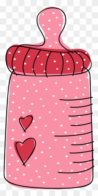 Baby Bottle Pink Clipart - Png Download