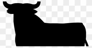 Spanish Fighting Bull Silhouette Taurine Cattle Osborne - Osborne Group Clipart