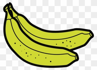 Two Bananas - Plantains Clipart - Png Download