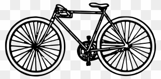 Bicycle Illustration Cycling Vector Graphics Stock - Embroidery Bicycle Drawing Clipart