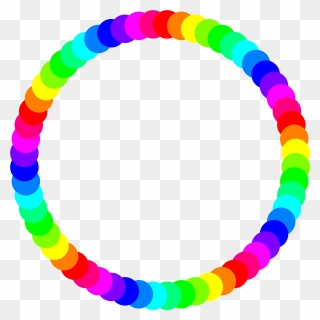 Circle Ring Clipart - Rainbow Circle Border Transparent - Png Download