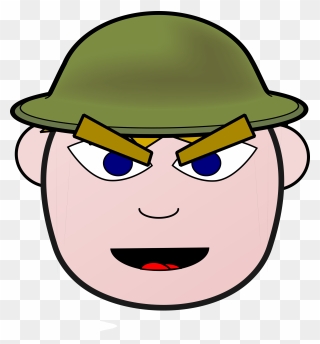Clipart - Angry Soldier Clipart - Png Download