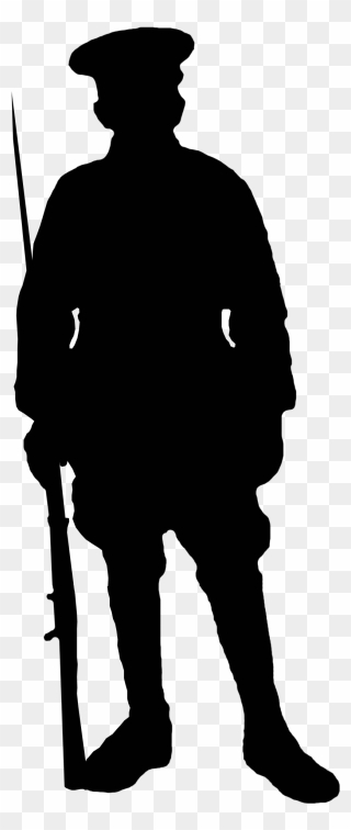 First World War Soldier Army Military Silhouette - World War 1 Soldier Silhouette Clipart
