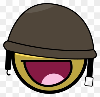 Transparent Soldier Helmet Clipart - Awesome Smiley Face - Png Download