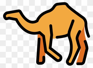 Camel Emoji Clipart - Arabian Camel - Png Download