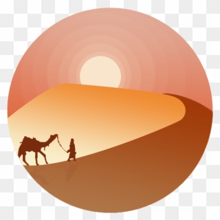 Gobi Camel Erg Clip - Circle - Png Download