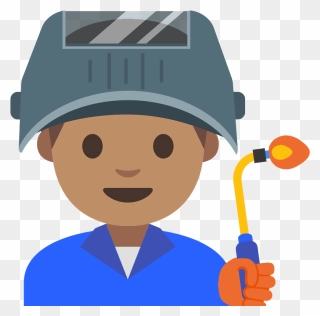 Man Factory Worker Emoji Clipart - Emoji - Png Download