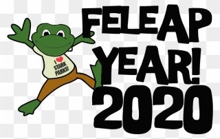 Feleap Year Graphic With Feleap The Frog Clipart