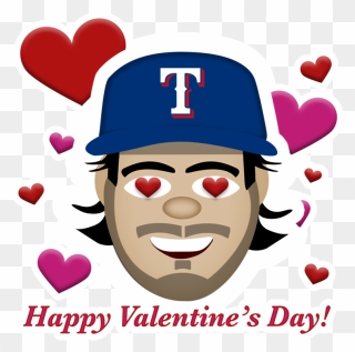 Baseball Valentine Clipart Clipart Freeuse Download - Texas Rangers - Png Download