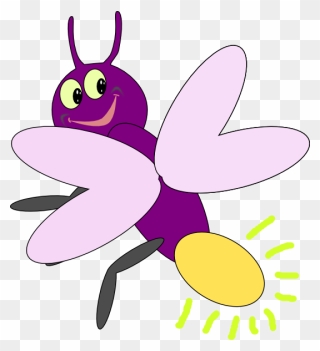 Bugs Clipart Firefly - Lightning Bug Clip Art - Png Download