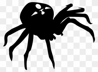 Arachnid Clip Art Insect Cartoon Silhouette - Wolf Spider - Png Download