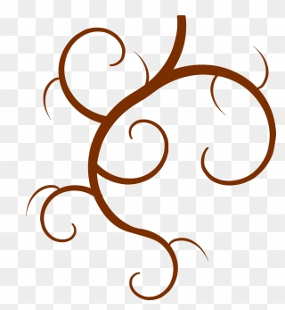 Swirl Branch Png Download - Clip Art Transparent Png