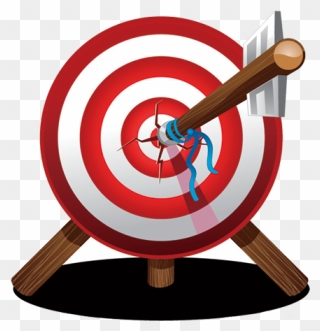 Shooting Target Arrow Target Corporation Clip Art - Shooting Arrow In Target - Png Download