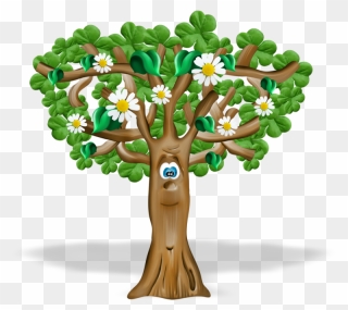 Tree Drawing Clip Art Image Gif - Plant Trees Gif Clipart - Png Download
