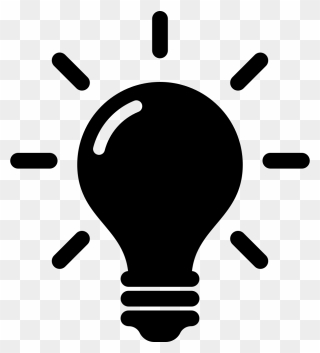 Lightbulb Icon - Vector Idea Icon Png Clipart