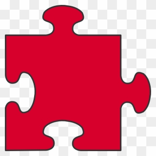 Autism Red Puzzle Piece Clipart