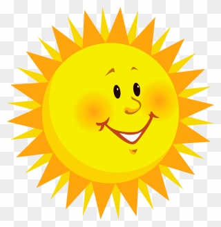 Transparent Smiling Sun Png Clipart Picture - Transparent Background Sun Clipart