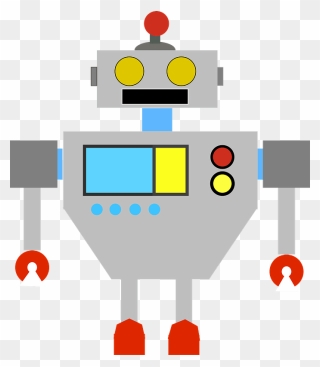 Robot 2015082658 Clipart - Robot Colored - Png Download