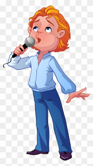 Boy Singing Transparent Background Clipart