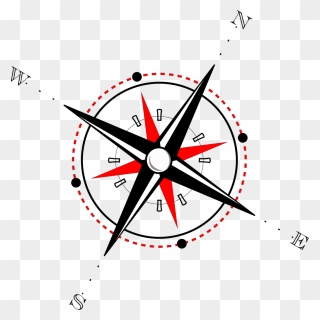 Red Black Compass Png Icons - Compass Clip Art Transparent Png