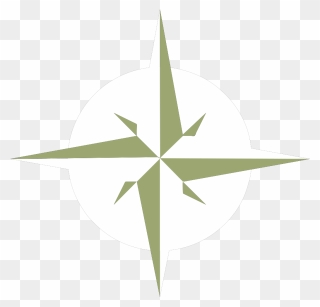 White Compass Rose Svg Clip Arts - White Compass Rose Transparent - Png Download