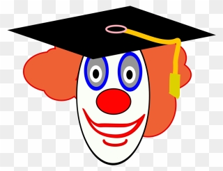 Graduate School Clipart Clip Download Free Graduation - Clown Face - Png Download